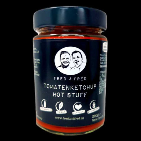 Fred & Fred Tomatenketchup Hot Stuff 290ml im Glas